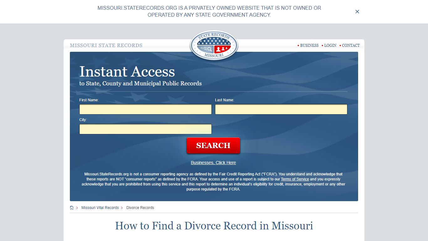 How to Find a Divorce Record in Missouri